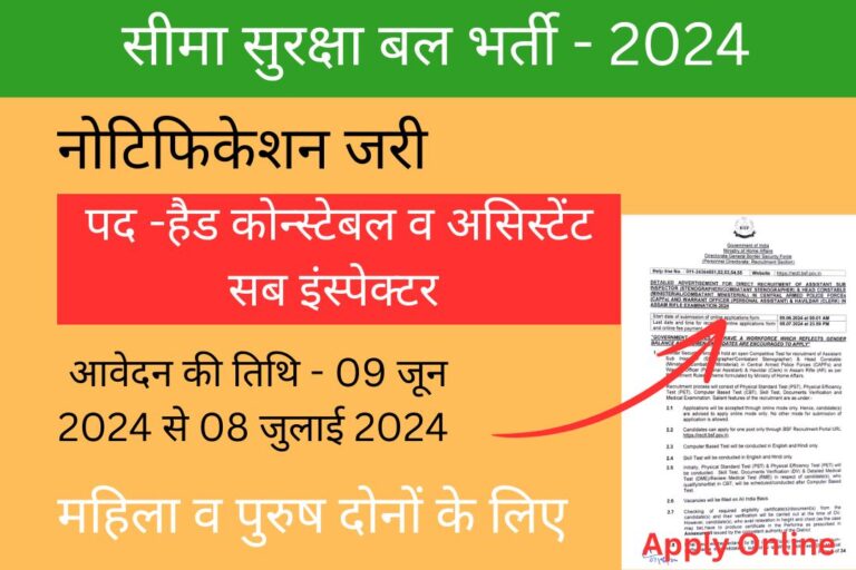 Border Security Force (BSF) Vacancy 2024: सीमा सुरक्षा बल ने हैड कोन्स्टेबल व असिस्टेंट सब इंस्पेक्टर के बम्पर पदों पर निकाली भर्ती, आवेदन फॉर्म शुरू